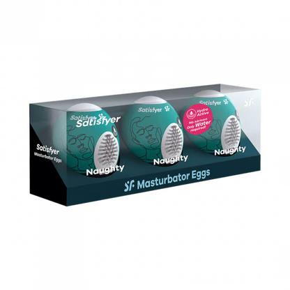 Masturbator Egg 3er Set (Naughty) Dark Green